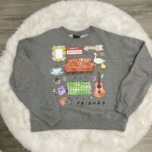 F.R.I.E.N.D.S Graphic Grey  Pullover Sweatshirt